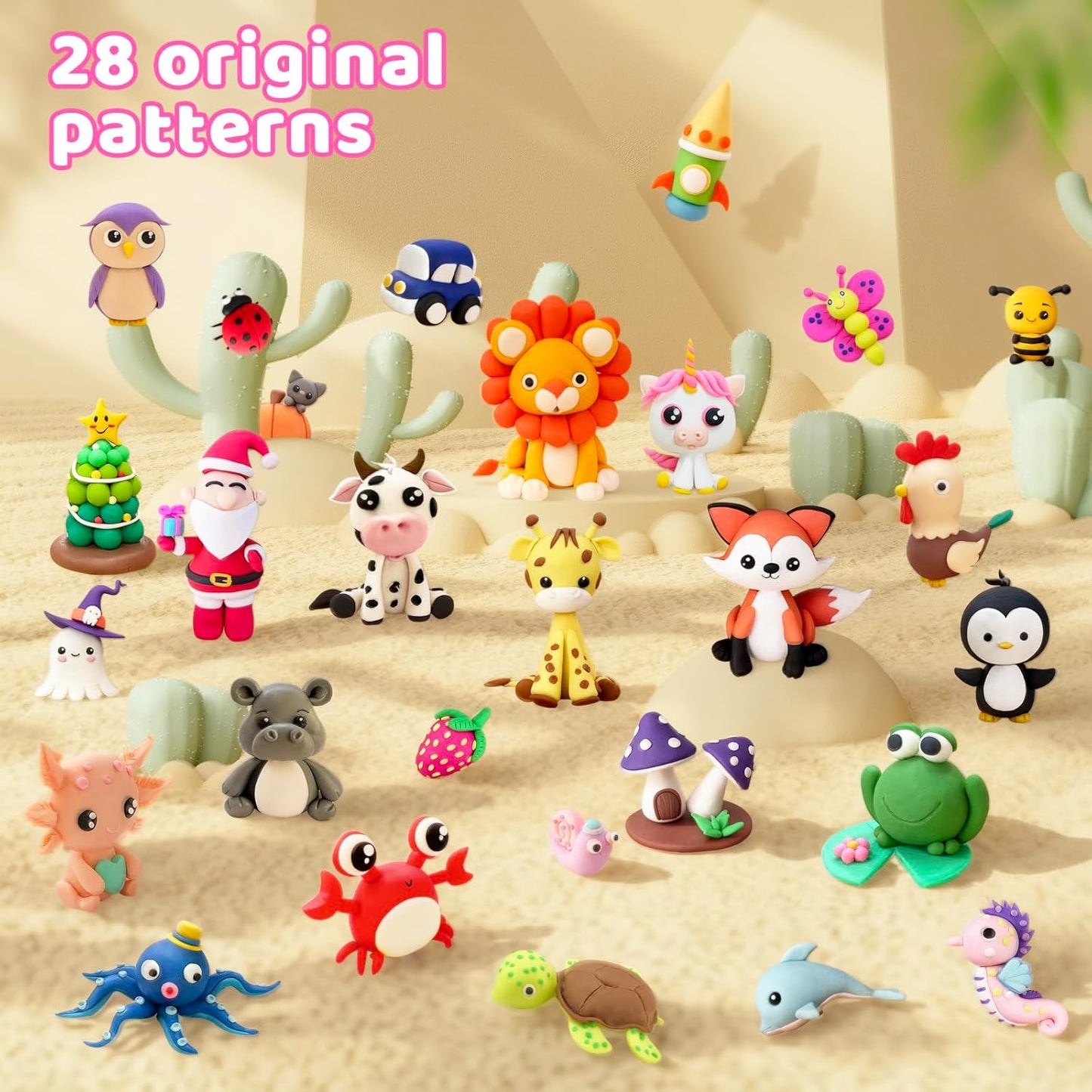 Pop Beads 700+ Pcs Arts and Crafts for Kids 4-6 and Polymer Clay for Kids