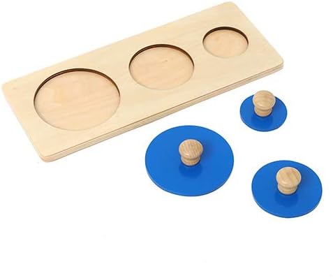 Montessori Geometric Puzzle Board Knobbed Geoboard Big Size Shape Match Game Geography Puzzle Sensory Material (Style B)