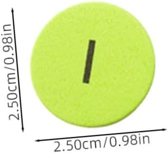 VILLCASE 300Pcs Eva Place Value Disks Educational Numbers Manipulatives for Teaching Supplies Disks for Math Learning and Organization Non Deforming and Material