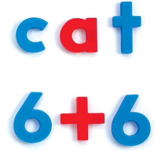 Educational Insights Color-Coded Uppercase & Lowercase AlphaMagnets and MathMagnets, Set of 214 Letters, Numbers, Punctuation & Math Symbols, Preschool Kindergarten Classroom Must Haves, Ages 3+