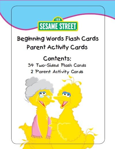 Sesame Street Educational Flashcards-Beginning Words with Zoe