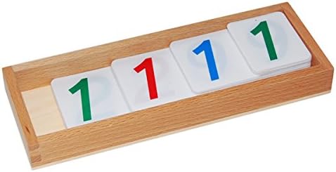 Montessori Large Plastic Number Cards with Box (1-9000)