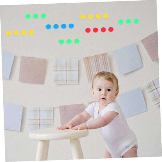 Milisten Colorful Counting Chips Round Slices for Fun Learning Activities for Home Schooling Bingo Games and Math