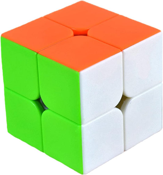 TANCH QIYI Speed Cube 2X2X2 No Stickers Magic Cube Puzzle Toy for Kids & Adults (Colorful)…
