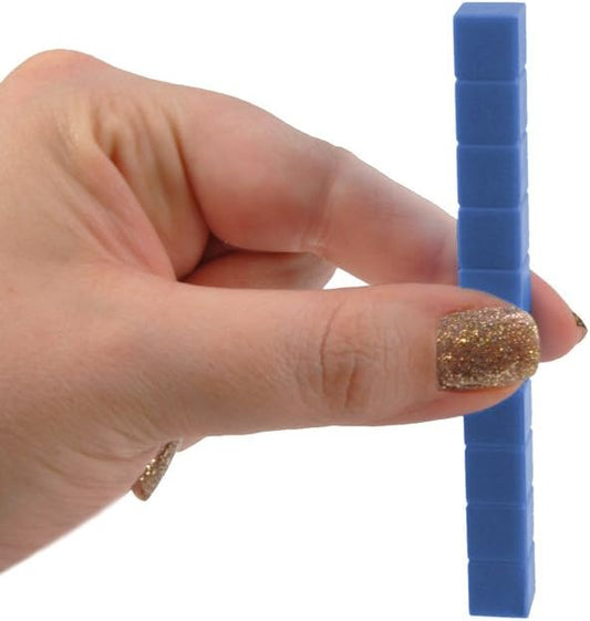 EAI Education QuietShape® Foam Base Ten Rods: Blue - Set of 50