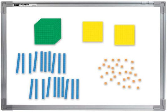 EAI Education Magnetic QuietShape® Foam Base Ten: Differentiated - Set of 53