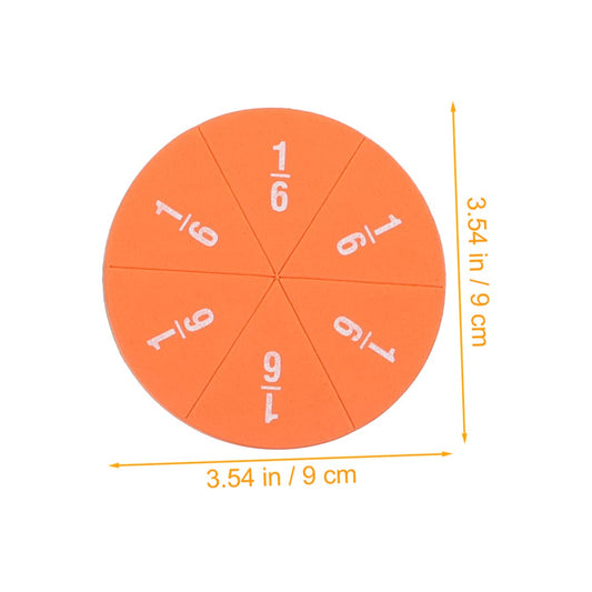 NUOBESTY 2sets Magnetic Fraction Circles Math Supplies for Boys and Girls Toy Homeschool