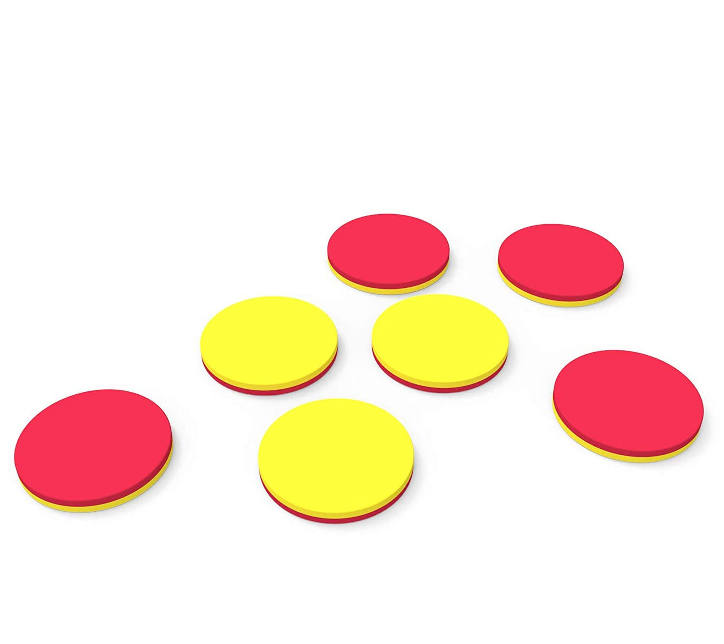 hand2mind Plastic Math Counters for Kids, Red and Yellow Counters, Math Manipulatives for Counting, Sorting, Pattern, Bingo Chips, Game Tokens, Homeschool Supplies (Set of 1000)