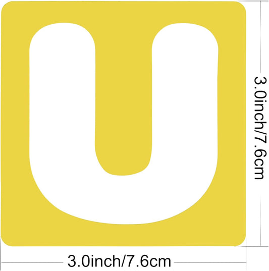 TecUnite 26 Pieces Alphabet Stencils Set Plastic Letter Stencils for Painting Learning, DIY Craft Decoration (6 x 6 Inches)