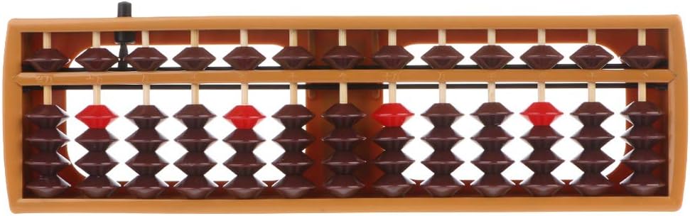 Portable Japanese 13 Digits Column Abacus Soroban Caculating School F Soroban Japanese