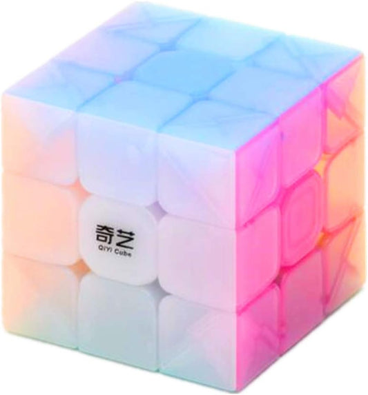 CuberSpeed QY Toys Warrior W 3x3 Jelly Speed Cube Puzzle Warrior W 3x3x3 Jelly Magic Cube