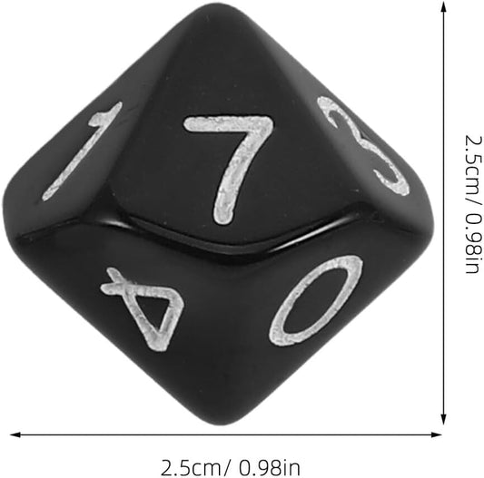 Abaodam 30pcs Colored Place Value Dice Multi-Sided Game Dice for Board Games Party Supplies Portable Lightweight for Family Entertainment