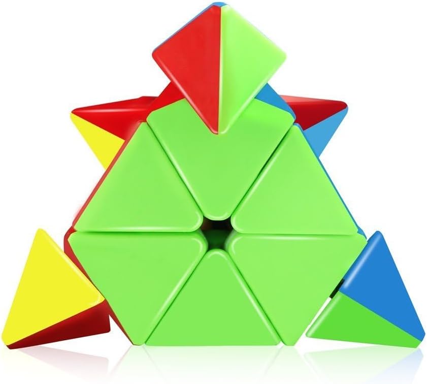 CFMOUR Speed Cube 3x3x3 - Moyu Meilong 3C, Stickerless Magic Cube 3x3, Fast Smooth Turning Vivid Colour 3D Puzzle Brain Toy Travel Games, Turns Quicker Than Original