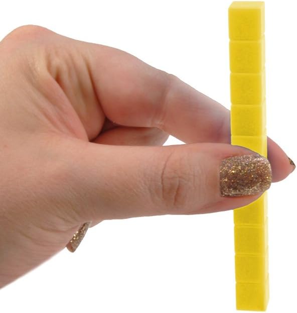 EAI Education Base Ten Rods: Yellow Plastic - Set of 50