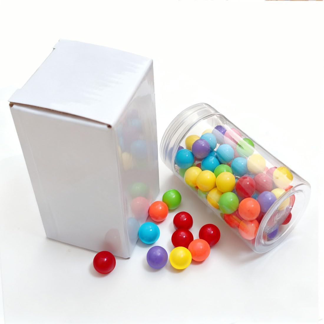 60pcs Chinese Checker Game Replacement Balls,6 Solid Color 14mm Acrylic Marbles for Marble Run, Aggravation Traditional Games