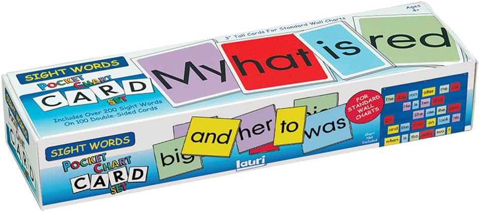 PlayMonster Lauri Pocket Chart Cards - Sight Words,Medium