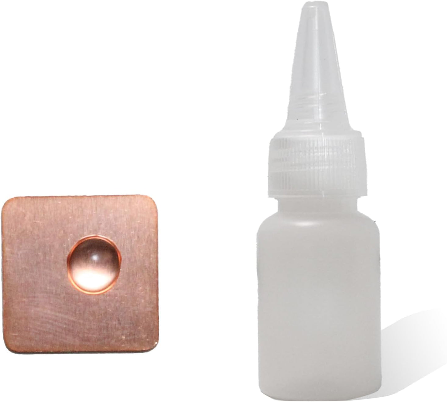 Mineral ID Kit - 9 Pieces - Includes Dropper Bottle, Streak Plate, Glass Plate, Magnet, Nail, Copper Sheet, Retractable Hand Lens, Nail File, Alloy Drill Bit for Geology Classrooms