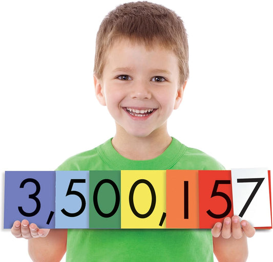 Teacher Created Resources Sensational Math Place Value Cards: 7-Value Whole Numbers (12-Pack) (TCR626663)