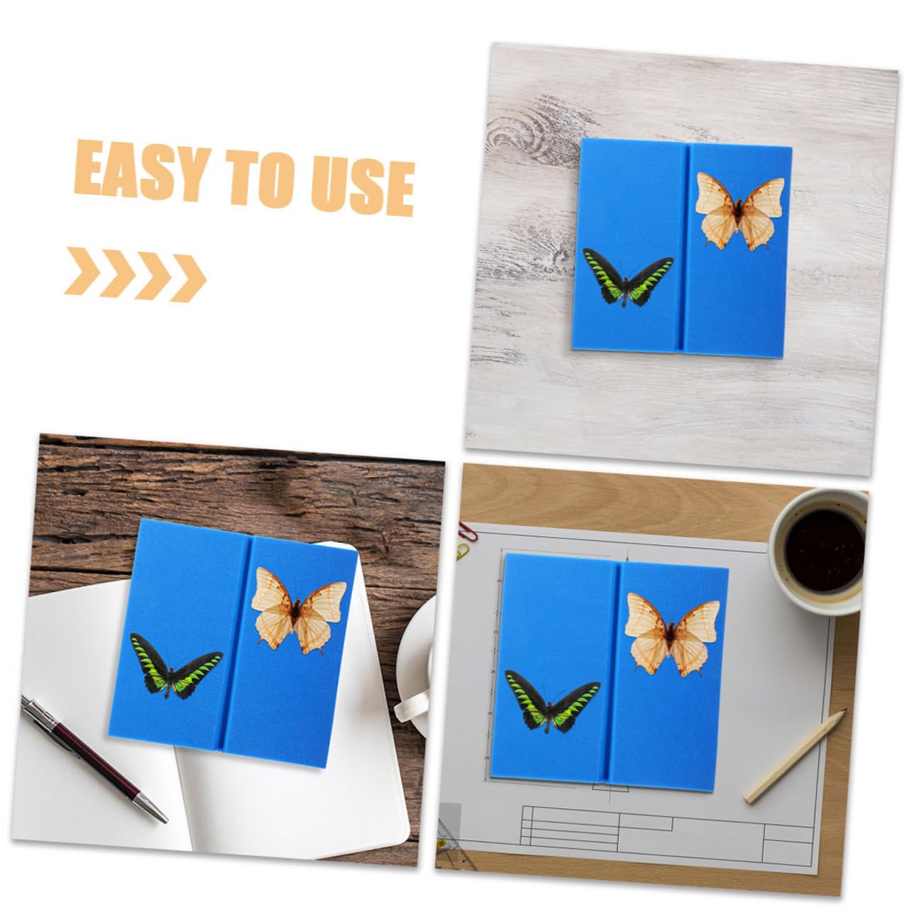 OUNONA 2pcs Eva Butterfly Specimen Spreading Board for High-Density Foam Insect Pinning Tools for Classroom Teaching and Display Museums and Collections