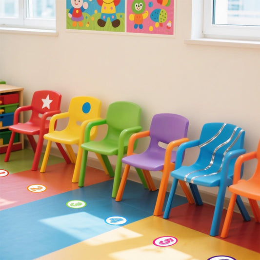 36 Pcs Classroom Floor Stickers Line up Number for Classroom Floor Line up Spots for Back to School Kindergarten Preschool Elementary Supplies Numbers Spot Markers Colorful Floor Dots Decals