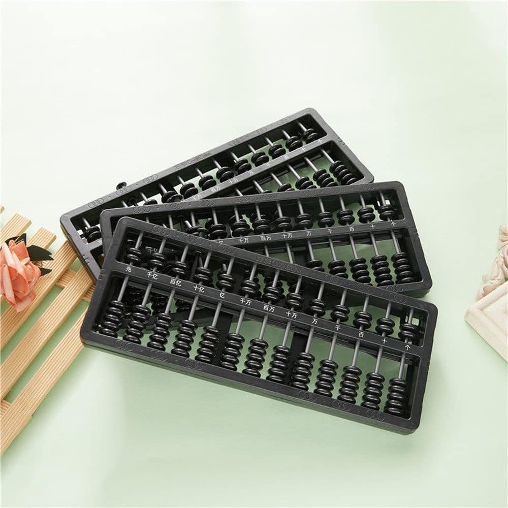 1 Piece Abacus 13 Digits, Abacus Chinese Vintage, Abacus Wooden, for Arithmetic Mathematic Education
