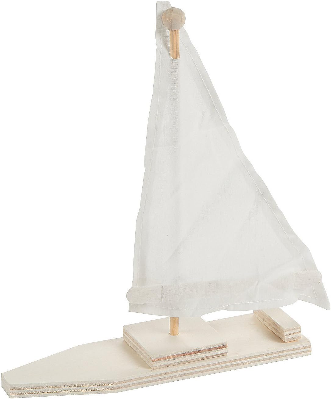 Fun Express DIY Wood Sailboat Kits 12 Pack - Premium Wooden Boat Building Craft Kit for Kids | Vacation Bible School VBS Supplies | Educational STEM Projects for Classroom & Summer Camp Activities