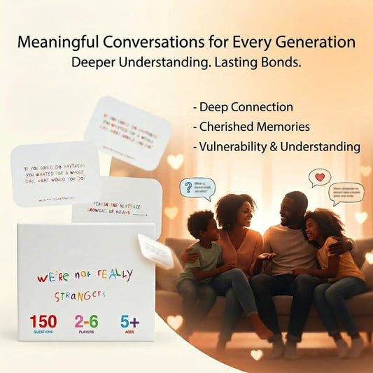 We're Not Really Strangers Kids Edition - 150 Conversation & Activity Cards, Fun Purpose-Driven Card Game for Kid, Teens, and Adults Perfect for Family Night, Road Trips, Or Afternoons(1pc)