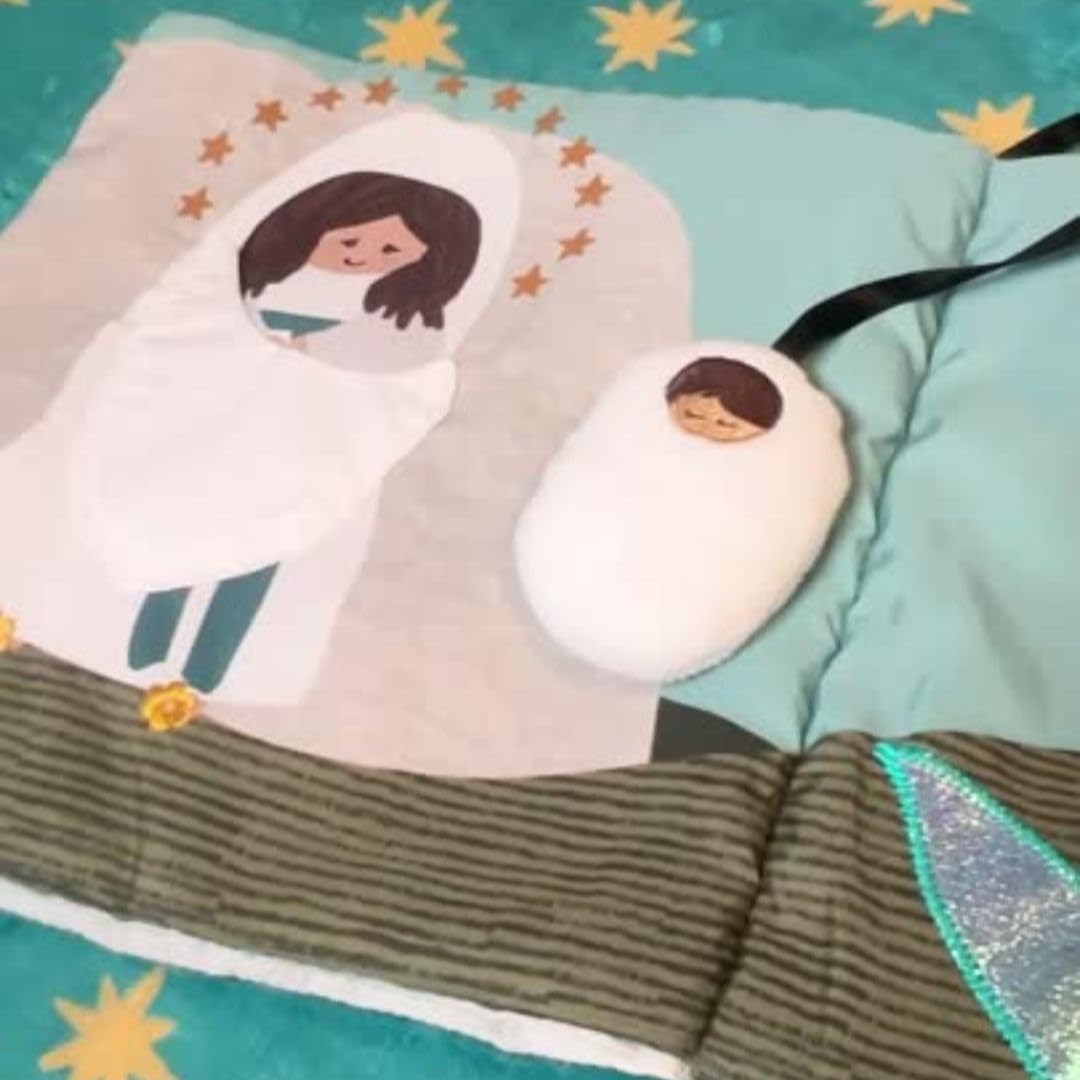 Rosary Quiet Book for Babies and Toddlers - Explore The Mysteries of The Rosary Through Play - Interactive Faith-Based Sensory Learning - Ideal for Family Prayer and Baptism Gifts
