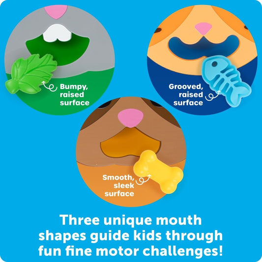 Learning Resources Fine Motor Feeding Friends - Fine Motor Toys for Toddlers, Counting Skills, Color and Shape Sorting, Matching Skills, Montessori Activities, Birthday Gift for Boys and Girls