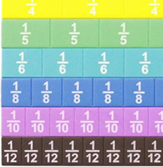 51 Pieces Fraction Strips Learn Fraction Equivalence Math Materials for for 2ND 3rd 4TH and 5TH Grade Math Manipulatives