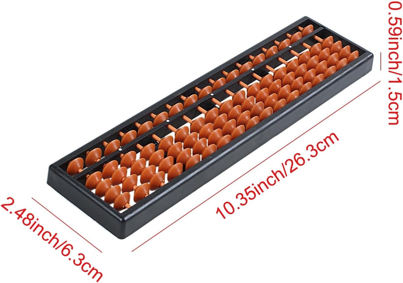 3X Plastic Abacus Arithmetic Abacus Kids Calculation Tool 17 Digits