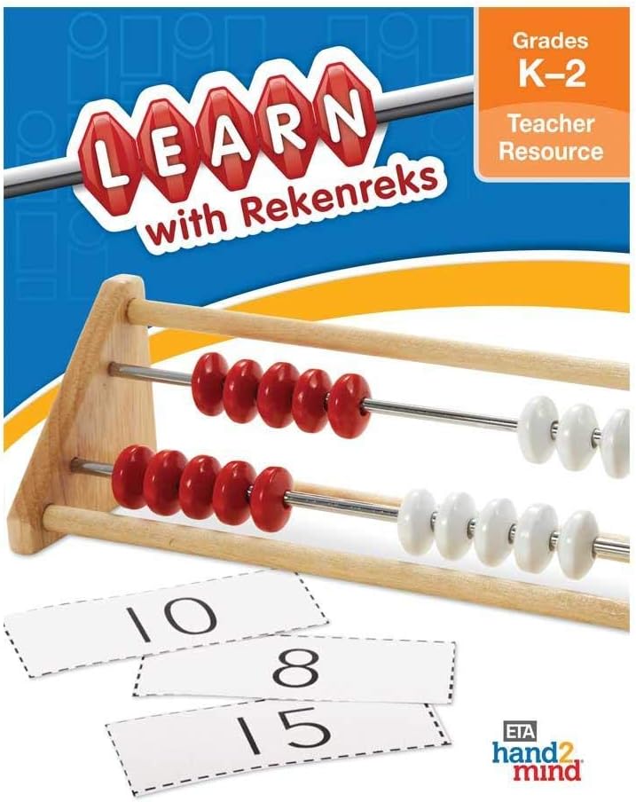hand2mind Demonstration 20 Bead Rekenrek Classroom Set, Abacus for Kids Math, Math Manipulatives Kindergarten, Counting Rack for Kids, Counters for Kids Math, Kids Educational Toys (Set of 26)
