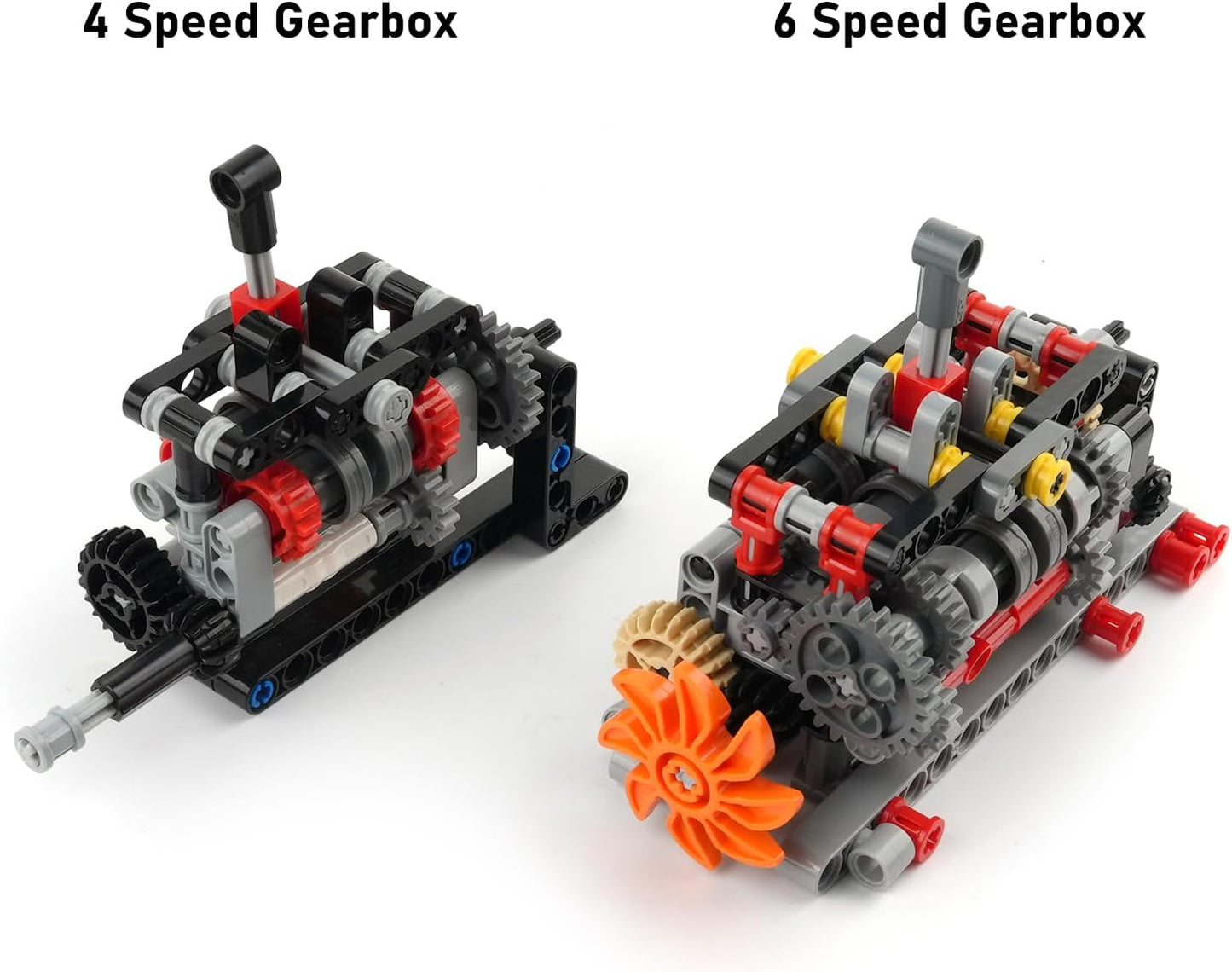 MOC Building Blocks 6 Speed Gearbox Model for Tech Vehicle Gear Shifting/Trendy Ornaments/Gift
