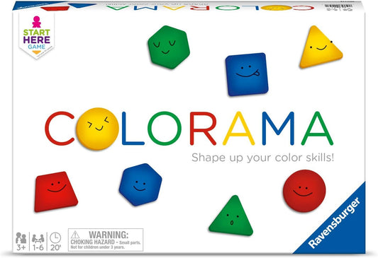 Ravensburger Colorama Game for Kids - Engaging Pattern & Shape Recognition Fun | Ideal for Ages 3 & Up | Family-Friendly | Learning Made Exciting