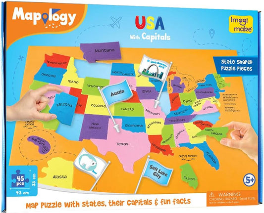 Imagimake Mapology Man's Journey to Moon | NASA Mission Apollo 11 | Rocket & Satellite Model Making Set | Space Toys for ages 8-13 | Educational Science Kits for Kids Age 8-12 | Gifts for Boys & Girls