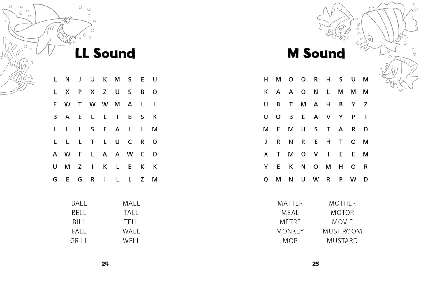 Beginner Word Search: First Phonics Puzzles for Kids Ages 6-8