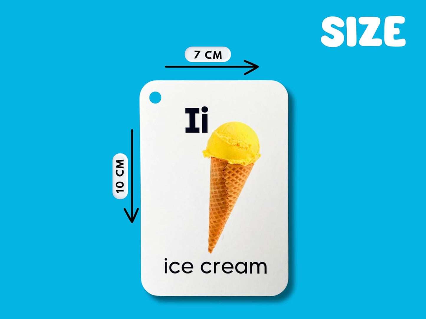 English Alphabets Flash Cards (Realistic Images)