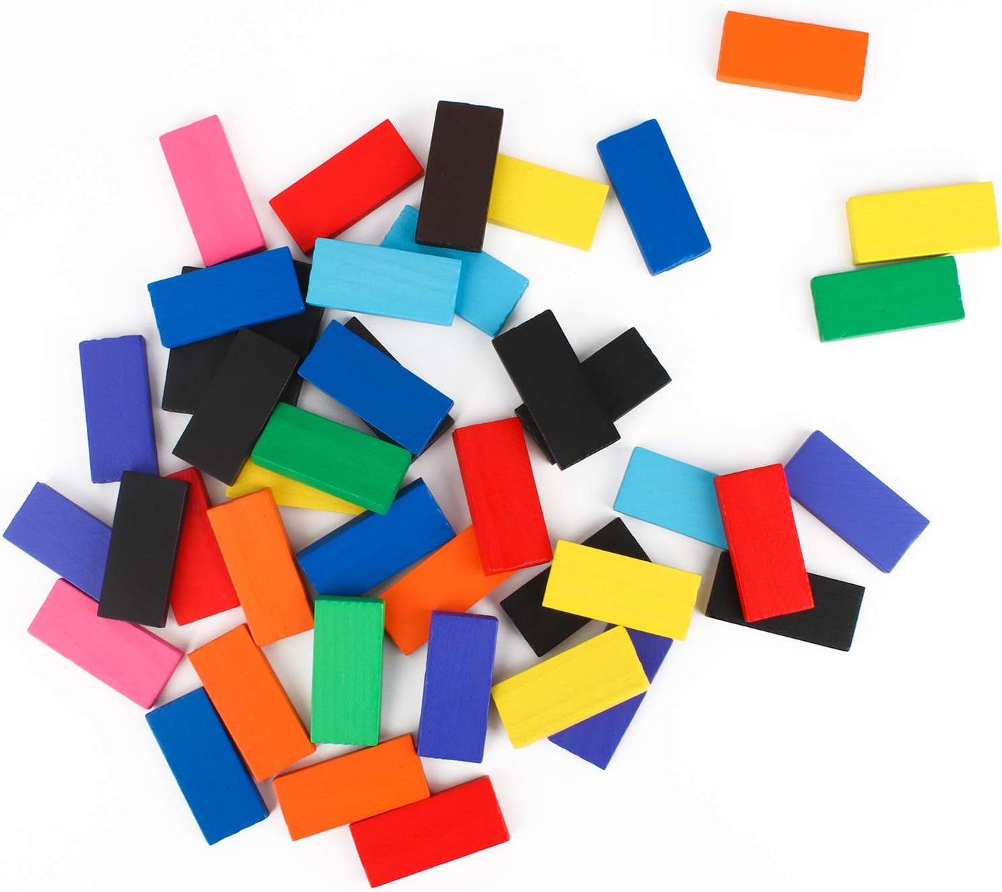 Calmado – 450 PCS Wooden Dominos for Kids - Domino Toys for Outdoor or Indoor Game, Dominos for Kids Ages 4-12 Including Bag, Instruction Manual & Accessories