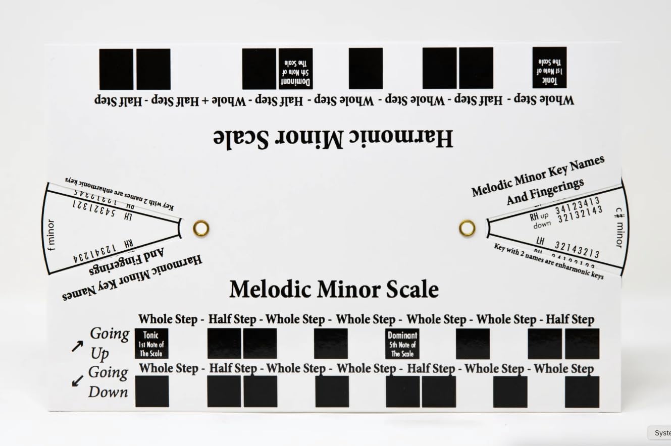 Kits Grand Staff Dry Erase Magnetic Music Theory Board with 35 Note Magnets and Marker (9 x 11.5 Inches) - Piano Teaching Tool, Music Staff Whiteboard, Keyboard Practice Aid