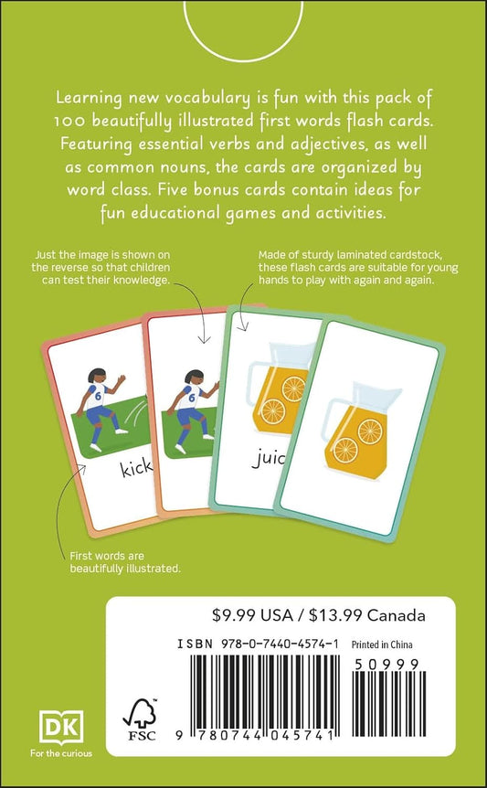 English for Everyone Junior First Words Flash Cards