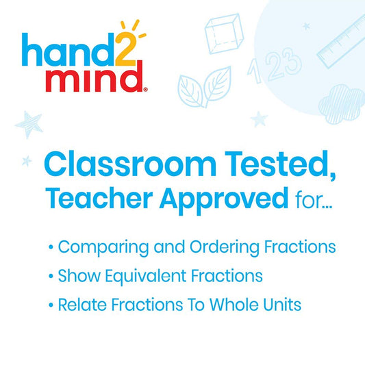 hand2mind Plastic Double-Sided Decimal and Fraction Tiles, Decimal Fraction Equivalency, Bar Model Manipulatives, Montessori Math Materials, Elementary Teacher Must Haves (15 Sets of 51)