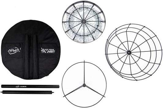 MVP Disc Sports Black Hole Pro 24-Chain Portable Disc Golf Basket with Transit Bag