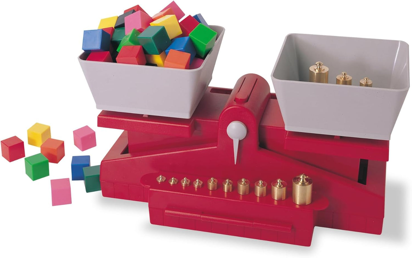 hand2mind Precision School Balance Weighted Balance, School Weight Scale for Kids, Balance Scale for Classroom, Primary Balance Scale, Math Manipulatives Middle School, Student Math Balance
