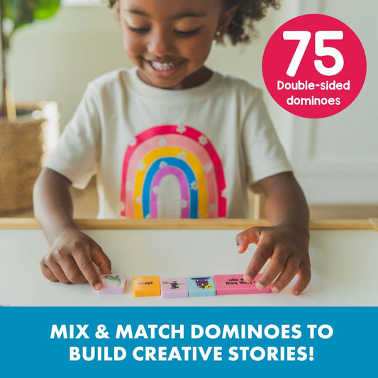 Educational Insights Storytelling Dominoes - Social Emotional Learning Activities, Interactive Story telling Toys for Kids, Create Your Own Story with Creative Prompts, Toddler Social Skills Games