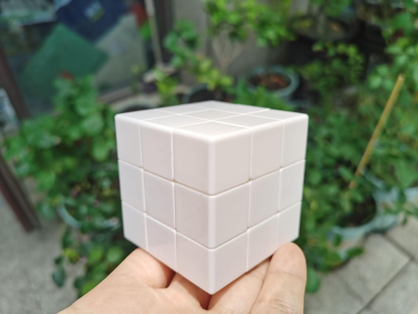 Cuberspeed 3x3x3 Blank Speed Cube DIY 3x3 White Cube Fidget Toy Puzzles one Color Cube Blank Puzzles to Draw on Toys