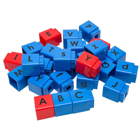 Didax Jumbo Alphabet Unifix Cubes, Set of 30, 3.5 H x 8.5 L x 5.13 W