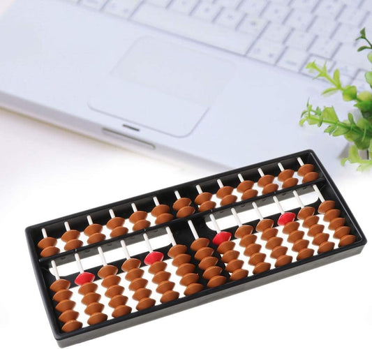 angwang Plastic Abacus,Plastic Abacus Arithmetic Soroban 13 Digits Kids Maths Calculating Tool
