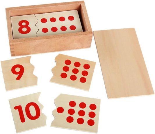 Montessori USA Montessori Math Materials Number Puzzle 1-10 for Preschool Early Learning Tool
