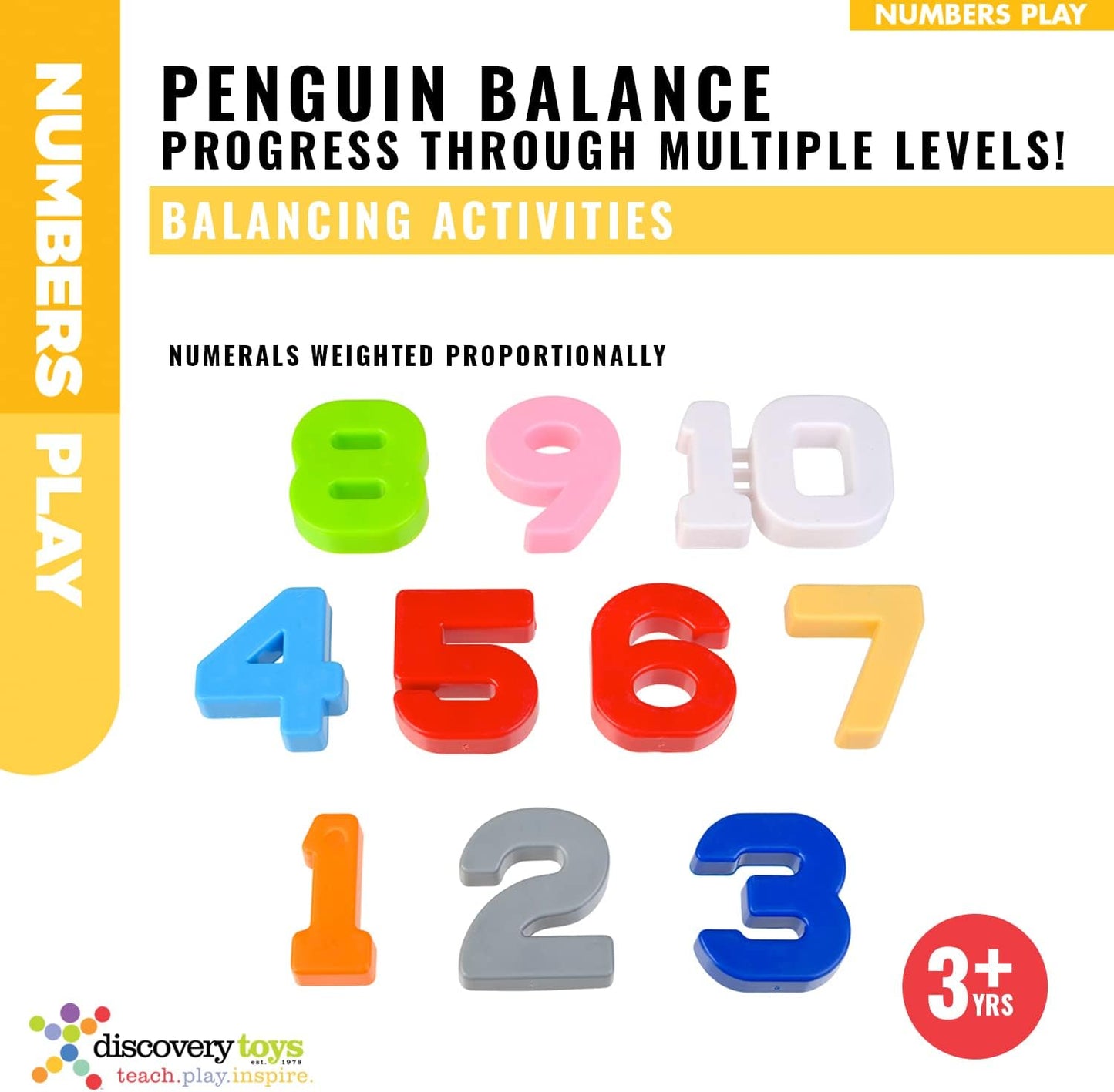 Discovery Toys Penguin Balance | Kindergarten Balance Math Game | Balance Counting Toys | Learning Stem Montessori Toys Educational w/Penguin Scale, Cards, Balancing Numbers for Kids