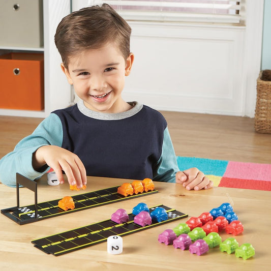 Learning Resources Mini Motor Math Activity Set - Math Manipulatives for Preschoolers, Preschool Board Games, Learning & Education, Addition and Subtraction Games, Counting & Color Sorting